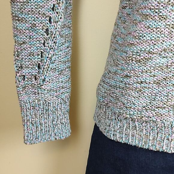 Talbot's Roll Neck Chunky Weave Long Sleeve Sweater Top Size XS - Picture 4 of 10